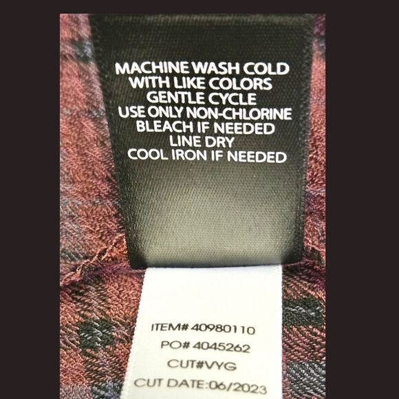 TORRID Babydoll Crinkle Flannel Gauze  Button- Up Short Sleeve Plaid Shirt 1X - Picture 12 of 16